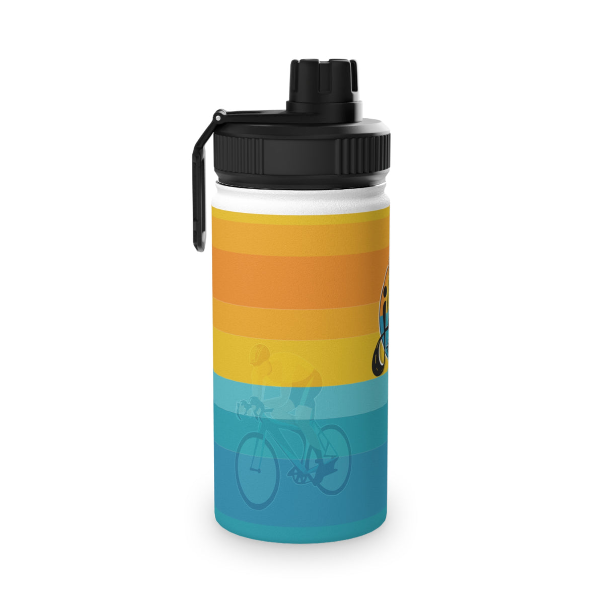 Joy Ride Stainless Steel Sports Water Bottle — Retro Surf Logo