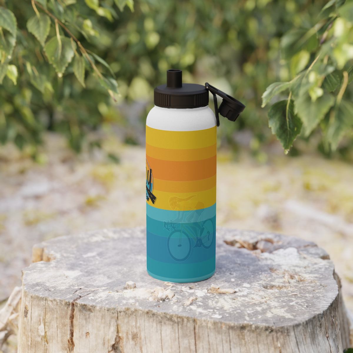 Joy Ride Stainless Steel Sports Water Bottle — Retro Surf Logo