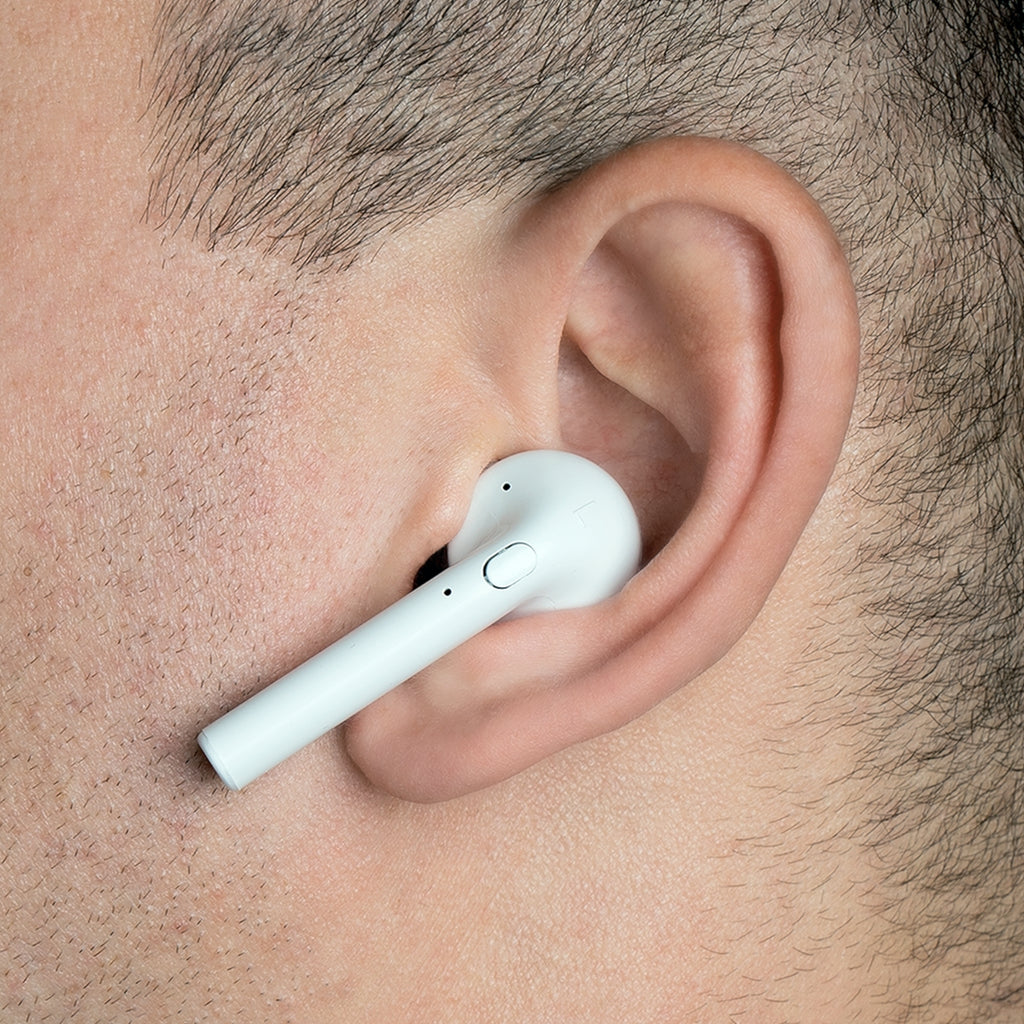 Wireless Earbuds — 'The Joy Ride' Retro Sunset Logo