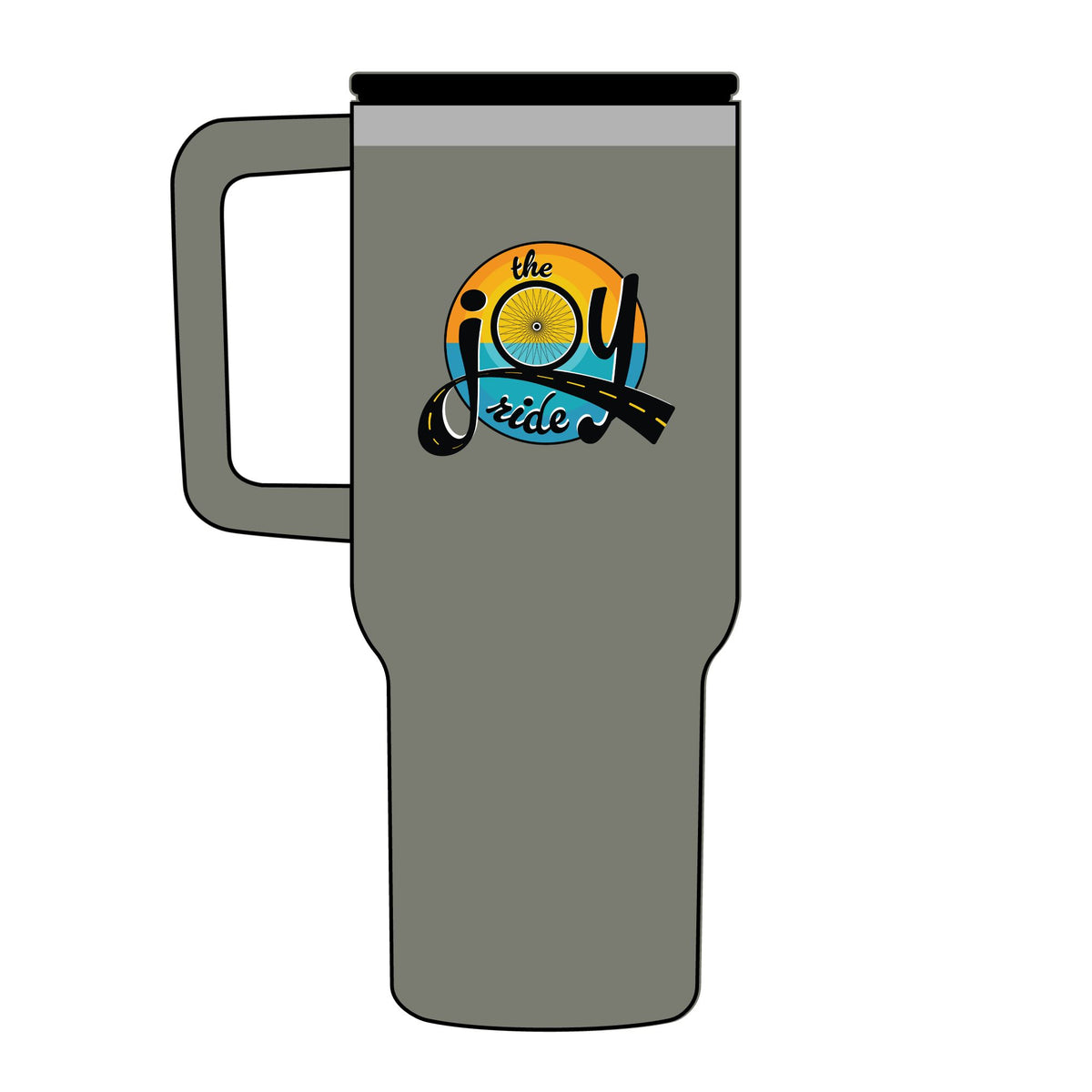 40oz Travel Tumbler — "The Joy Ride" Vacuum Insulated Eco-Friendly Tumbler with Straw
