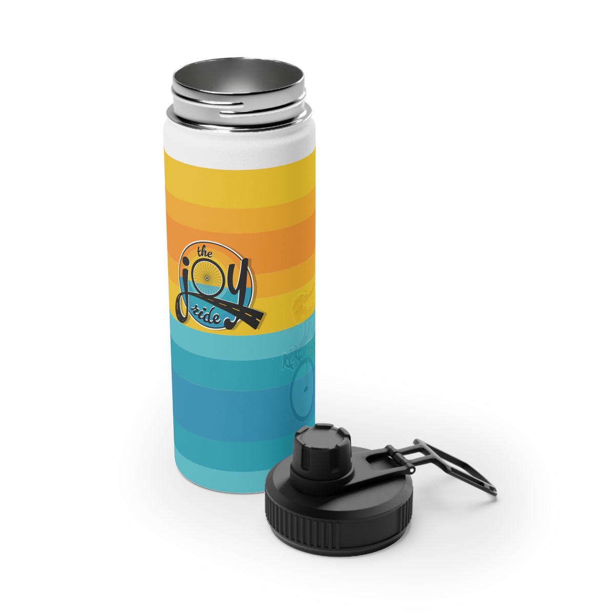 Joy Ride Stainless Steel Sports Water Bottle — Retro Surf Logo