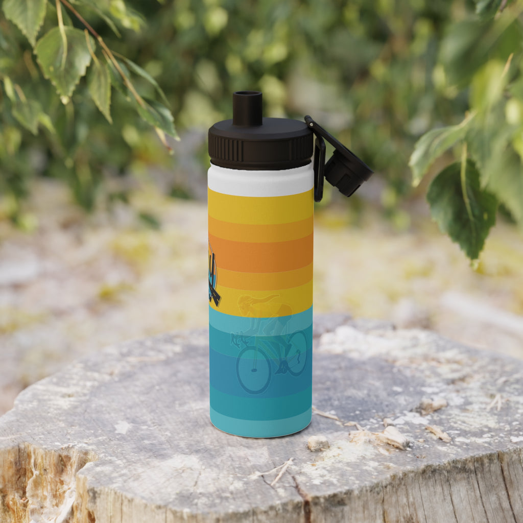 Joy Ride Stainless Steel Sports Water Bottle — Retro Surf Logo